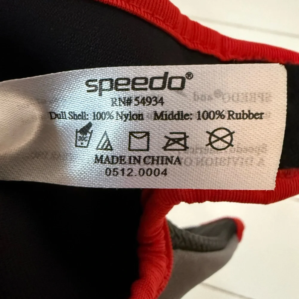 Speedo Aquatic Neoprene Fitness Gloves Grey Red Size Small